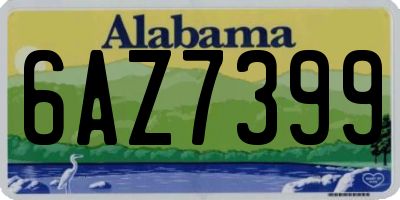 AL license plate 6AZ7399