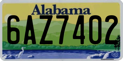 AL license plate 6AZ7402