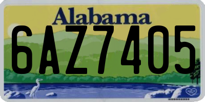 AL license plate 6AZ7405