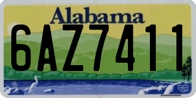 AL license plate 6AZ7411