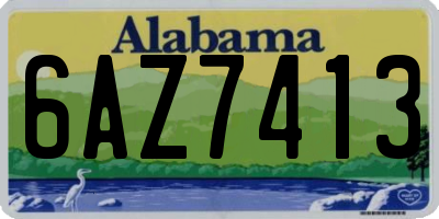 AL license plate 6AZ7413