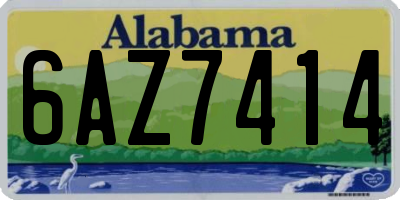AL license plate 6AZ7414