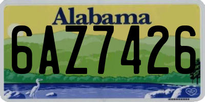 AL license plate 6AZ7426