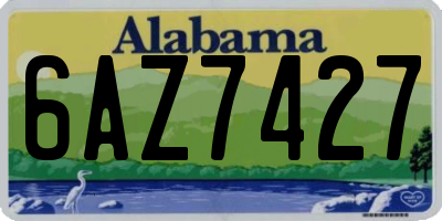 AL license plate 6AZ7427