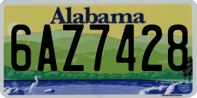 AL license plate 6AZ7428