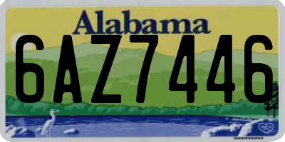 AL license plate 6AZ7446