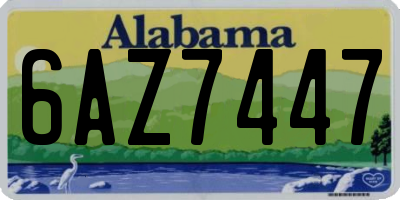AL license plate 6AZ7447