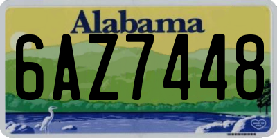 AL license plate 6AZ7448