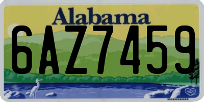 AL license plate 6AZ7459