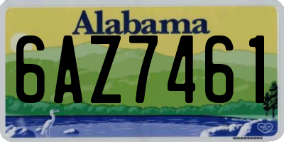 AL license plate 6AZ7461