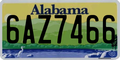 AL license plate 6AZ7466