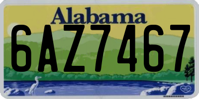 AL license plate 6AZ7467
