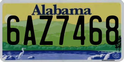 AL license plate 6AZ7468