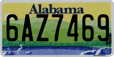 AL license plate 6AZ7469