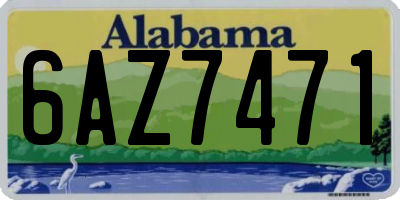 AL license plate 6AZ7471