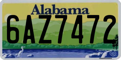 AL license plate 6AZ7472