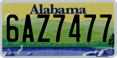 AL license plate 6AZ7477