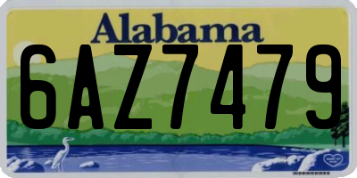 AL license plate 6AZ7479