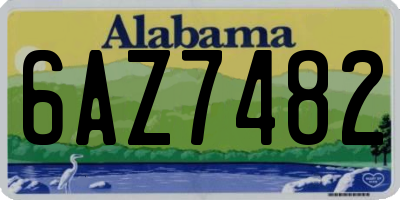 AL license plate 6AZ7482
