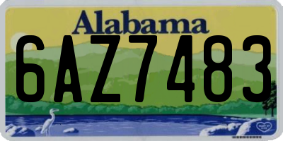 AL license plate 6AZ7483