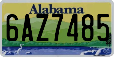 AL license plate 6AZ7485