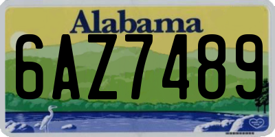 AL license plate 6AZ7489