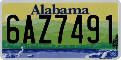 AL license plate 6AZ7491
