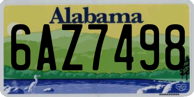 AL license plate 6AZ7498