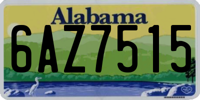 AL license plate 6AZ7515