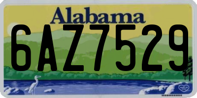 AL license plate 6AZ7529