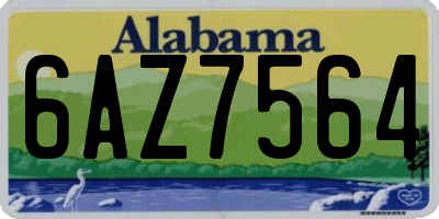 AL license plate 6AZ7564
