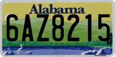 AL license plate 6AZ8215