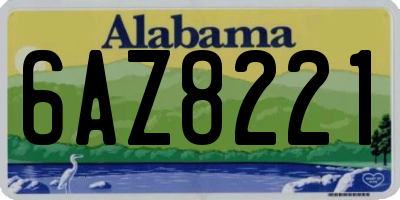 AL license plate 6AZ8221