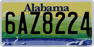 AL license plate 6AZ8224