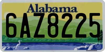 AL license plate 6AZ8225