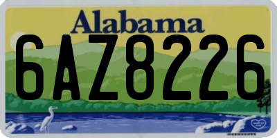 AL license plate 6AZ8226