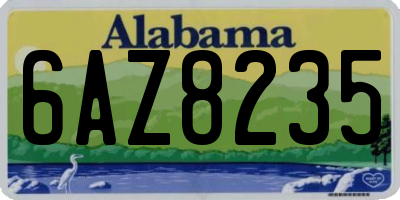AL license plate 6AZ8235