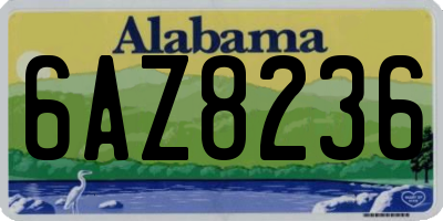 AL license plate 6AZ8236