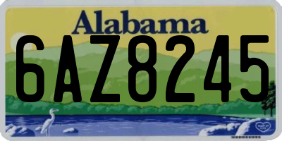 AL license plate 6AZ8245