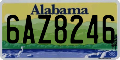 AL license plate 6AZ8246