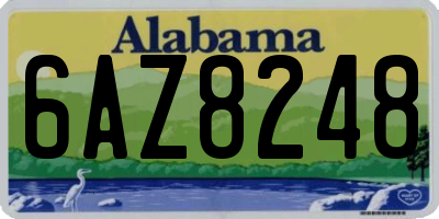 AL license plate 6AZ8248