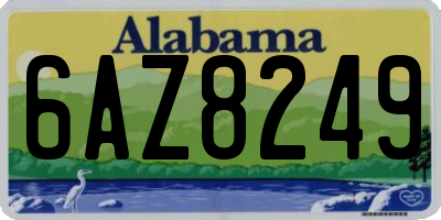 AL license plate 6AZ8249