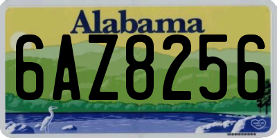 AL license plate 6AZ8256