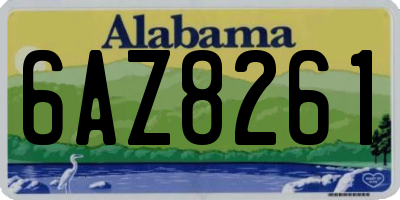 AL license plate 6AZ8261
