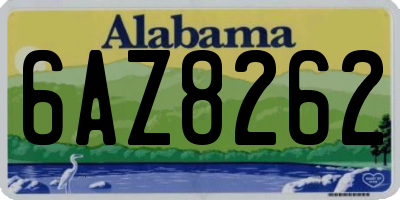 AL license plate 6AZ8262