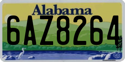AL license plate 6AZ8264