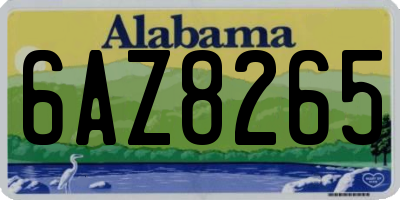 AL license plate 6AZ8265