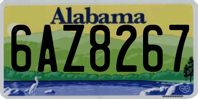 AL license plate 6AZ8267