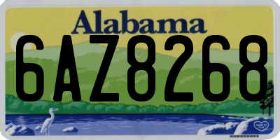 AL license plate 6AZ8268