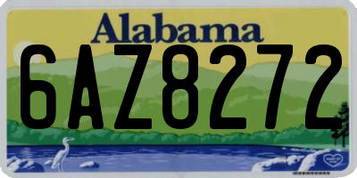 AL license plate 6AZ8272